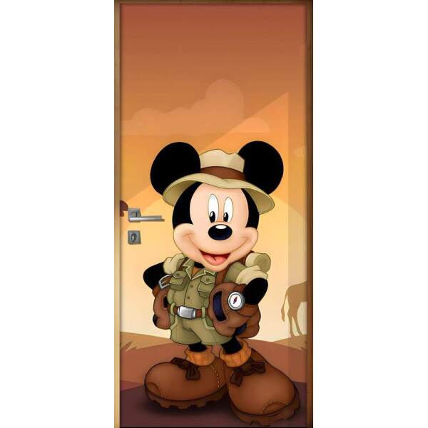 Adesivo para Porta Mickey Safari