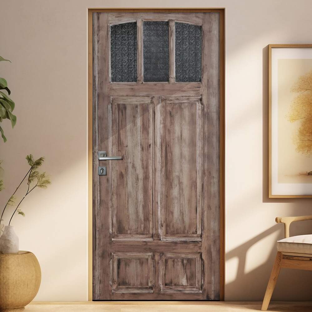 Adesivo para Porta Madeira Envelhecida