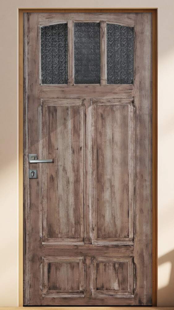 Adesivo para Porta Madeira Envelhecida