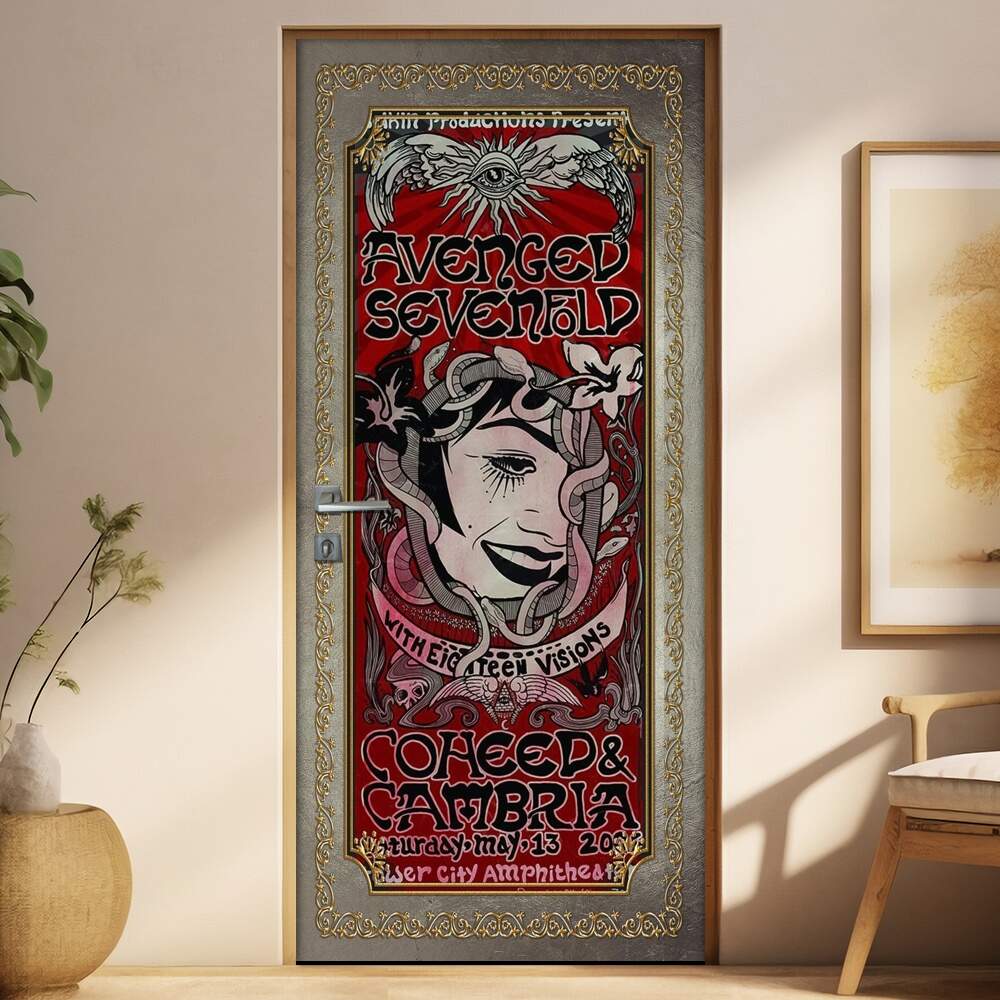 Adesivo Para Porta Banda Avenged Sevenfold