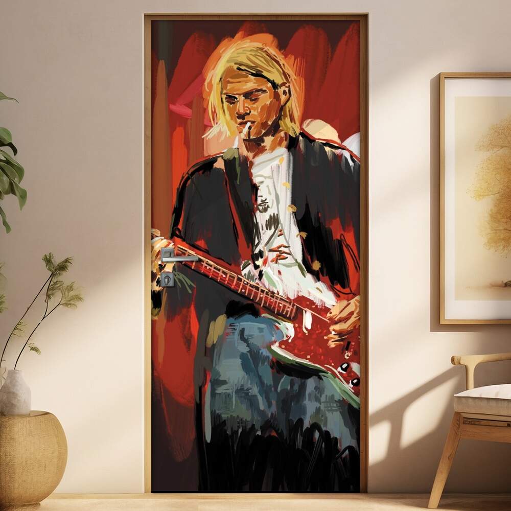 Adesivo Para Porta Banda Nirvana Pintura