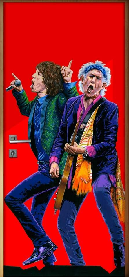 Adesivo Para Porta Banda Rolling Stones