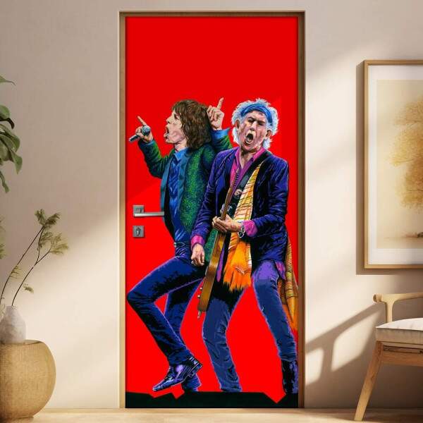 Adesivo Para Porta Banda Rolling Stones