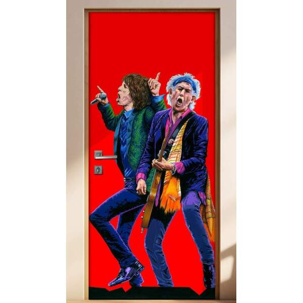 Adesivo Para Porta Banda Rolling Stones