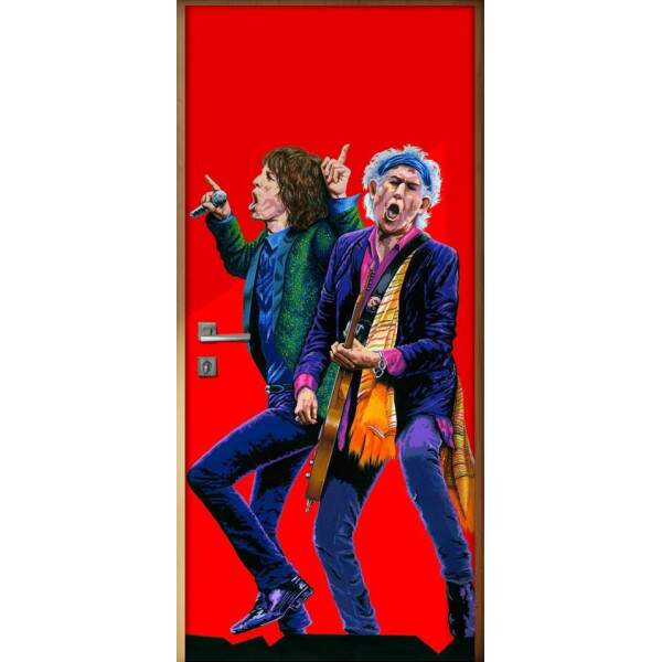 Adesivo Para Porta Banda Rolling Stones