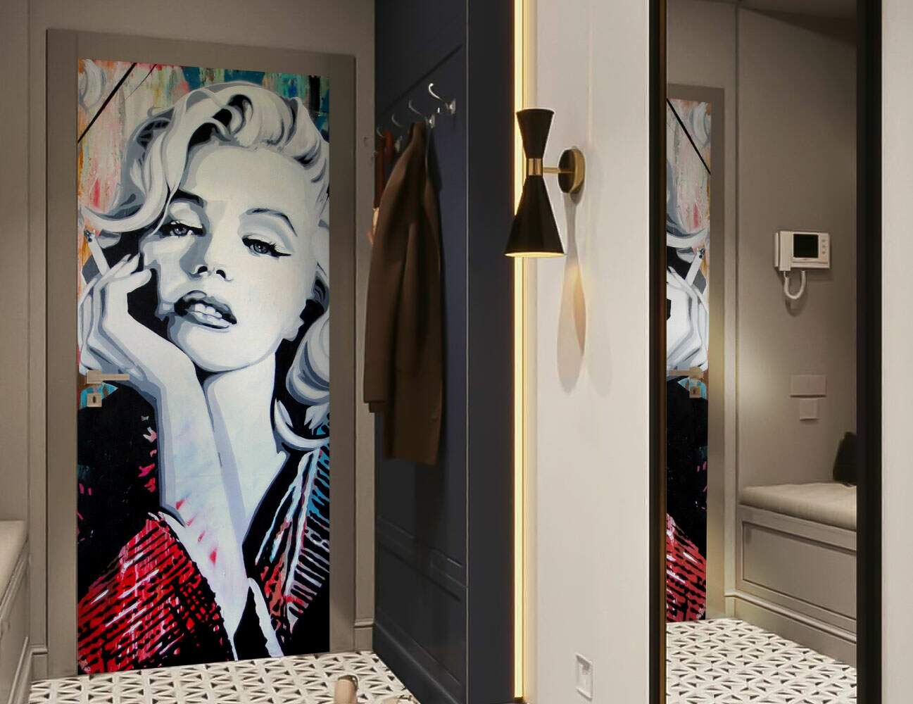 Poster Marilyn Monroe e Adesivo 42,5x60cm