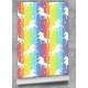 Papel de Parede Infantil Unic�rnio com Fundo Arco �ris