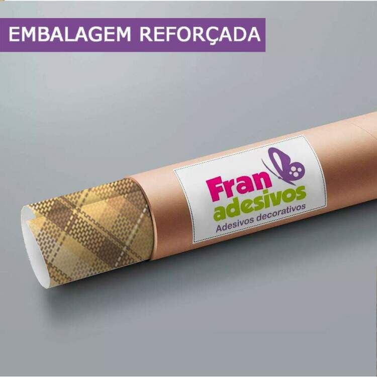 Papel de Parede Xadrez Bege e Marrom