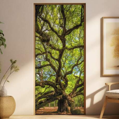 Adesivo Para Porta Rvore Floresta