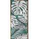 Adesivo Para Porta Folhas Tropicais Verdes