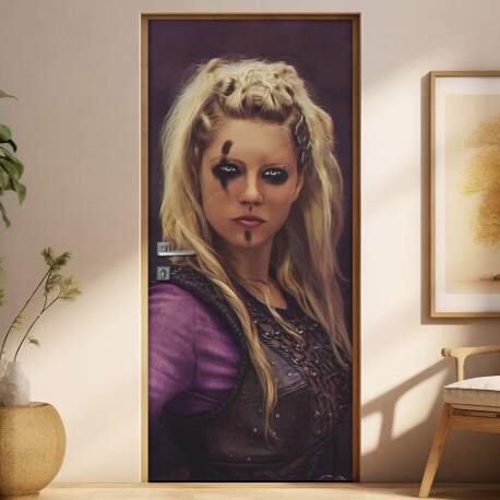 Adesivo Para Porta Lagertha The Vikings