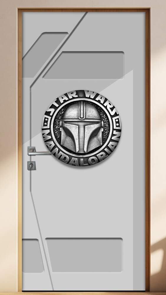Adesivo Para Porta Mandalorian