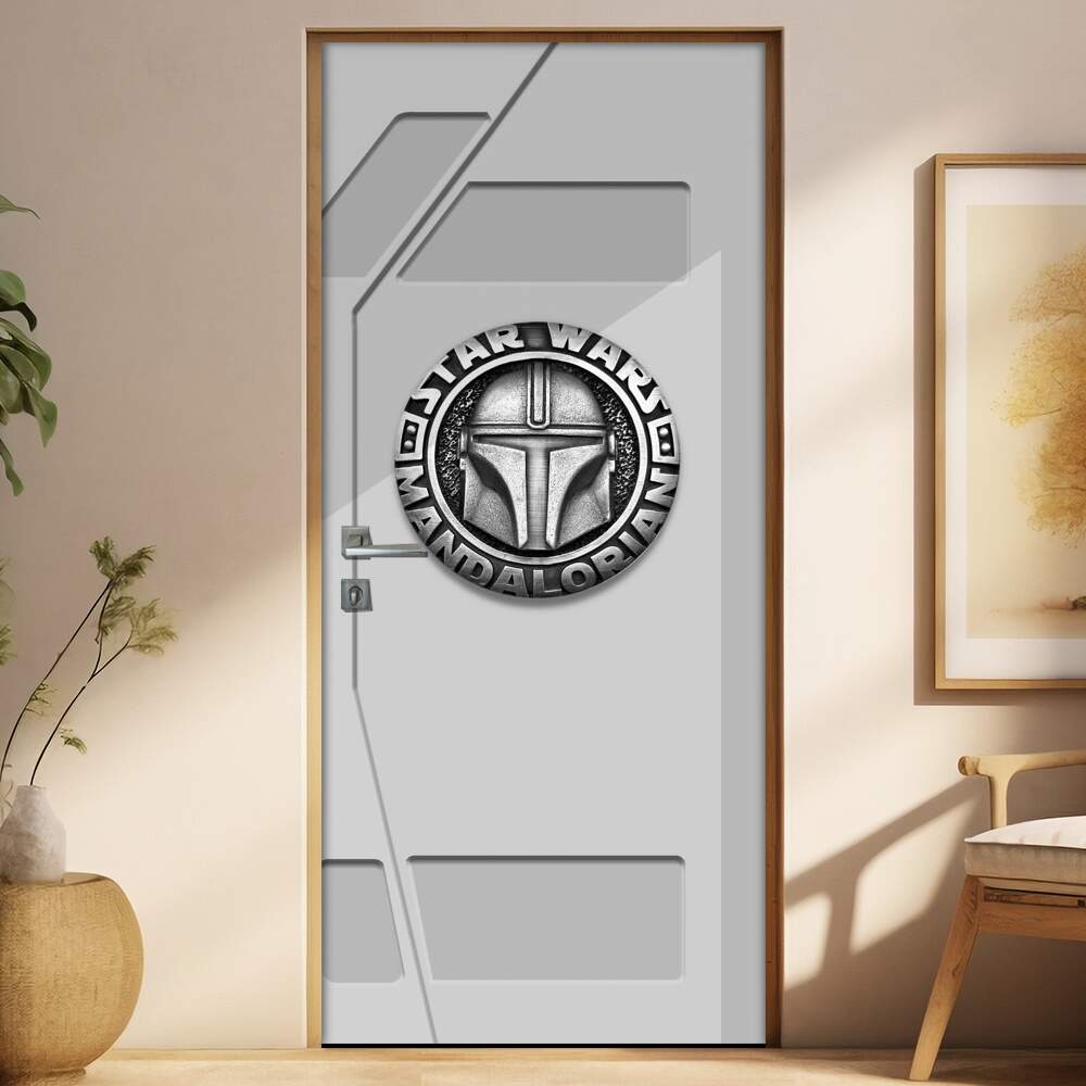 Adesivo Para Porta Mandalorian