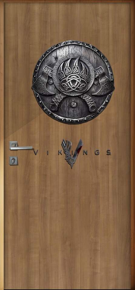 Adesivo Para Porta Madeira The Vikings