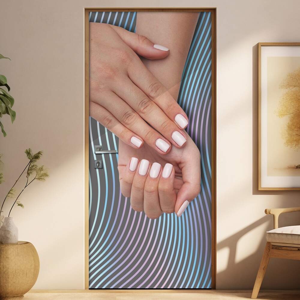 Adesivo Para Porta Manicure Mos Com Unhas Feitas