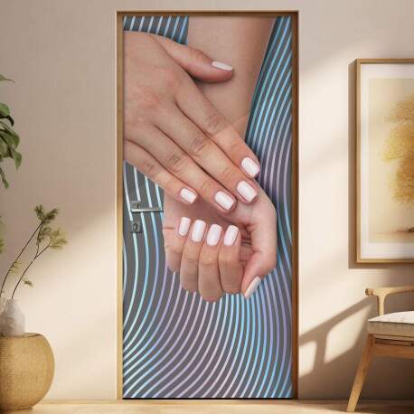 Adesivo Para Porta Manicure Mos Com Unhas Feitas