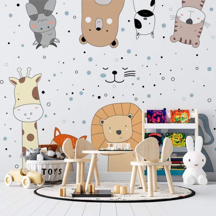 Papel de Parede Animais de Desenho MP