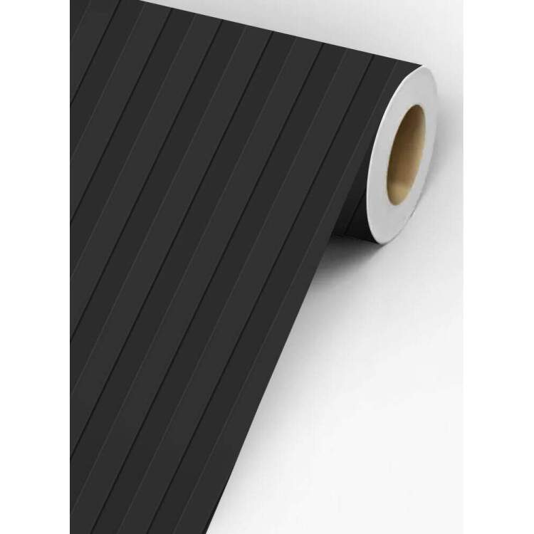 Papel de Parede Madeira Ripado Preto