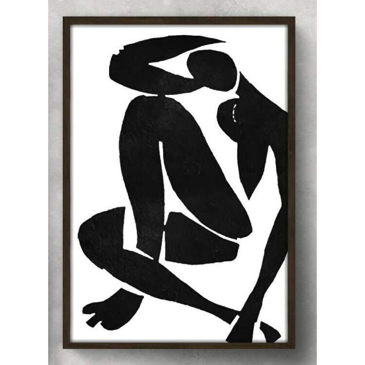 Quadro Decorativo Traos Mulher Abstrato