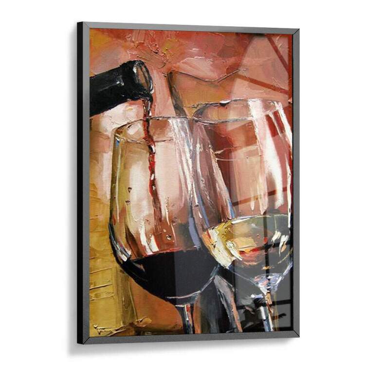 Quadro Decorativo Pintura Vinho Na Taa