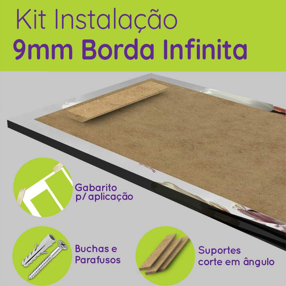 Kit 5 Quadros Decorativos Mosaico Tulipas Vermelhas e Brancas