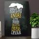 Placa Decorativa me diga com quem andas