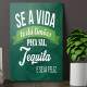 Placa Decorativa se a vida te da limoes peca sal tequila