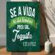 Placa Decorativa se a vida te da limoes peca sal tequila