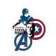 Placa Decorativa Steve Rogers
