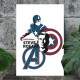 Placa Decorativa Steve Rogers