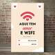 Placa Decorativa aqui tem Amor e Wifi Personalizado