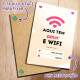 Placa Decorativa aqui tem Amor e Wifi Personalizado