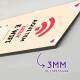 Placa Decorativa aqui tem Amor e Wifi Personalizado