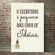 Placa Decorativa o Escrit�rio � Pequeno mas cheio de Id�ias