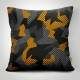 Almofada Camuflagem Preto e Amarelo