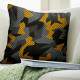 Almofada Camuflagem Preto e Amarelo