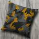 Almofada Camuflagem Preto e Amarelo