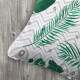 Almofada Folhas Tropicais Verdes 