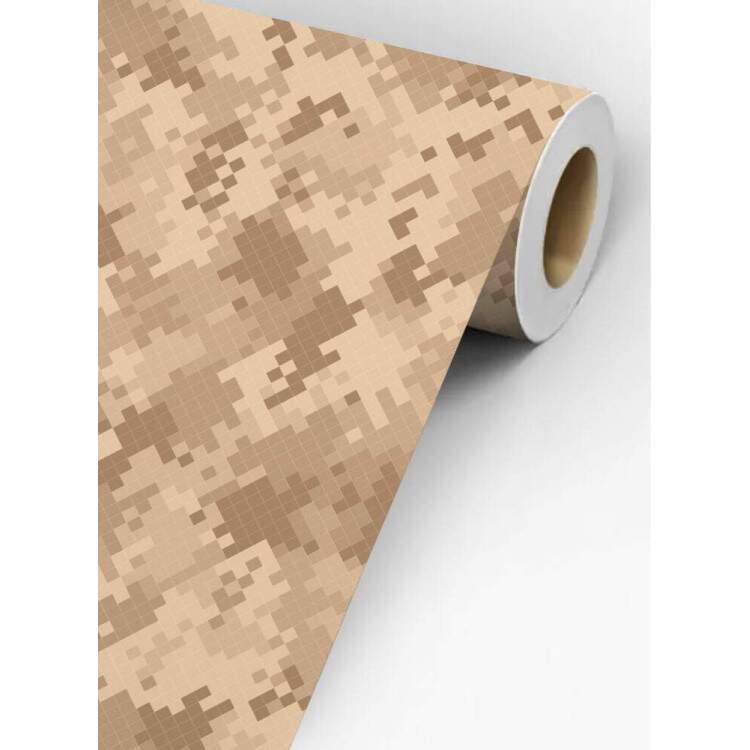 Papel de Parede Camuflagem Bege