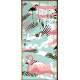 Adesivo Para Porta Floral Com Flamingos