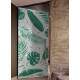 Adesivo Para Porta Jateado Impresso Floral Verde