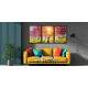 Kit 3 Quadros Decorativos Pintura �rvore e Por do Sol