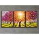 Kit 3 Quadros Decorativos Pintura �rvore e Por do Sol