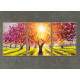 Kit 3 Quadros Decorativos Pintura �rvore e Por do Sol