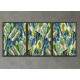 Kit 3 Quadros Decorativos Desenho Folhas Tropicais