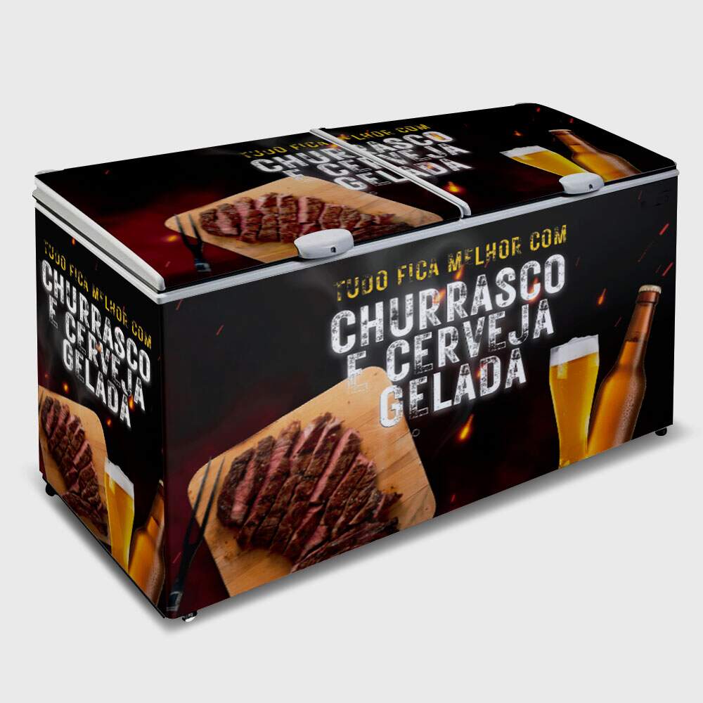 Envelopamento de Freezer Churrasco e Cerveja Gelada MP