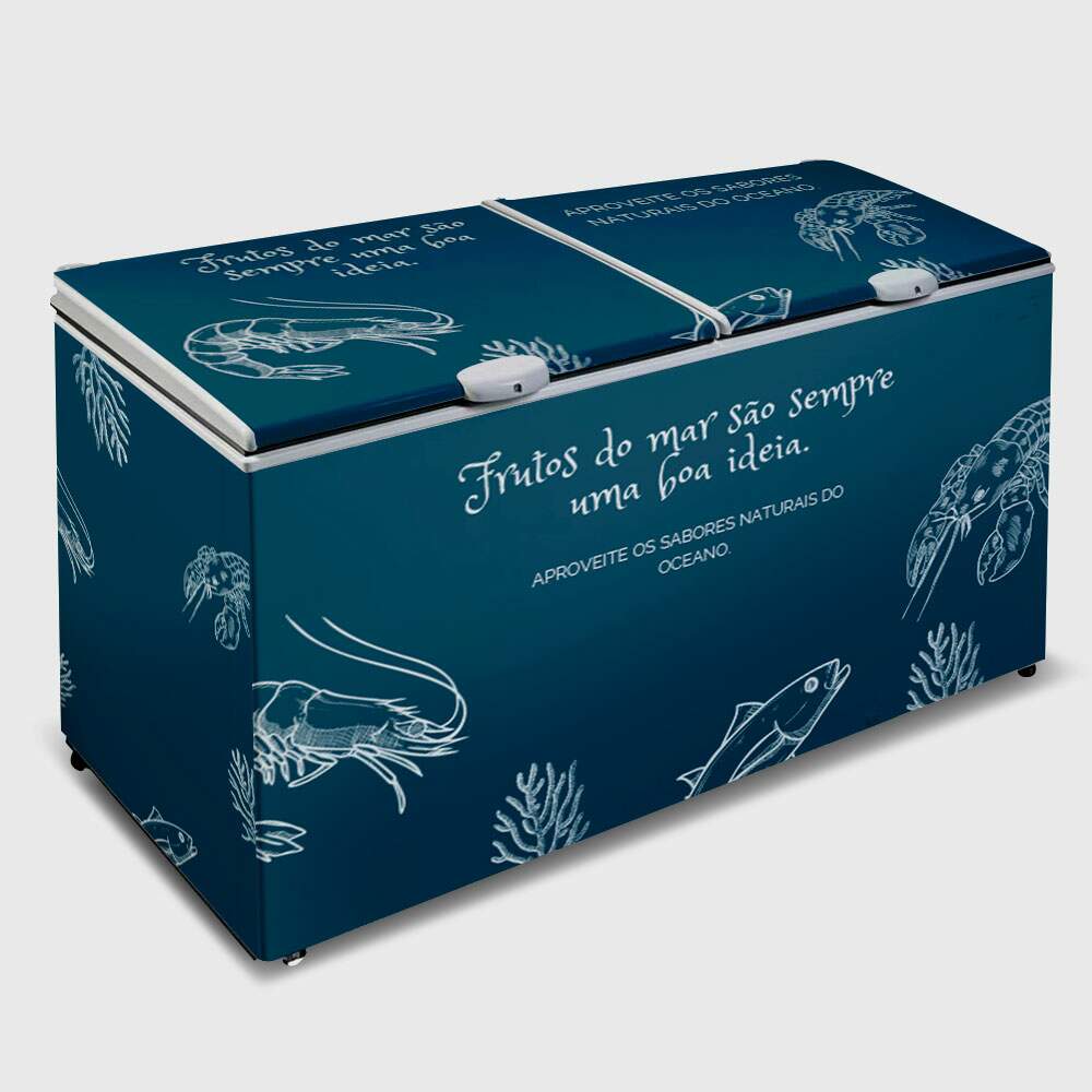 Envelopamento de Freezer Frutos do Mar