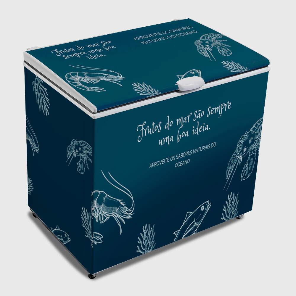 Envelopamento de Freezer Frutos do Mar