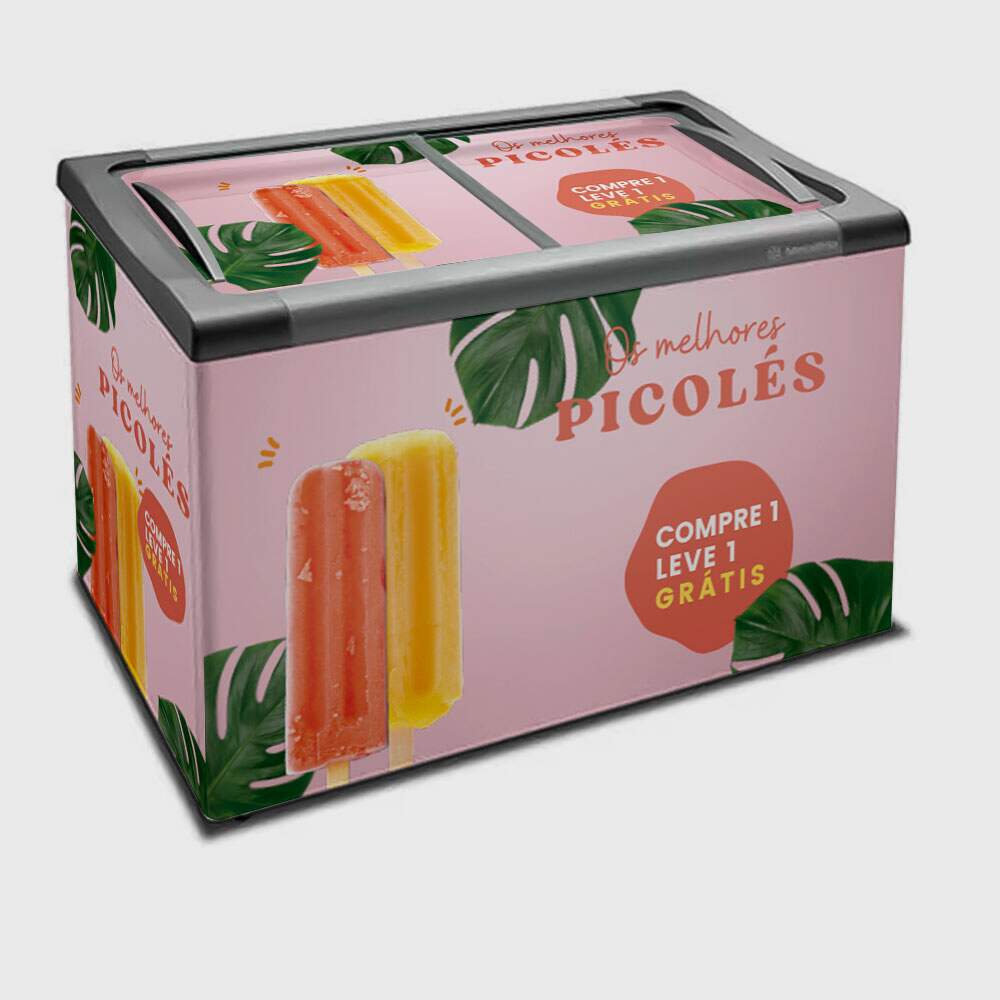 Envelopamento de Freezer Os Melhores Picol�s