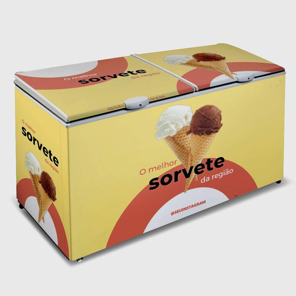 Envelopamento de Freezer O Melhor Sorvete Hoje